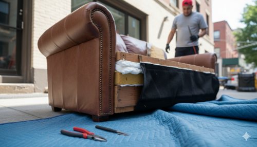 Furniture disassembly and reassembly service